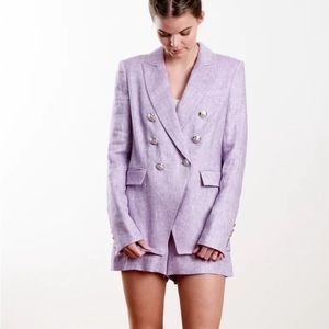 NWT Veronica Beard Miller Dicky Jacket in Lilac. Size 12. MSRP $695